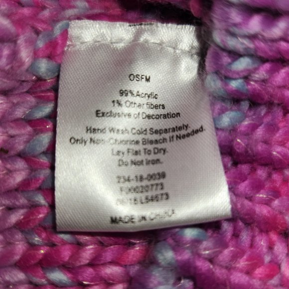 Acrylic Super Soft Pink Tones Beanie || EUC - Picture 6 of 6